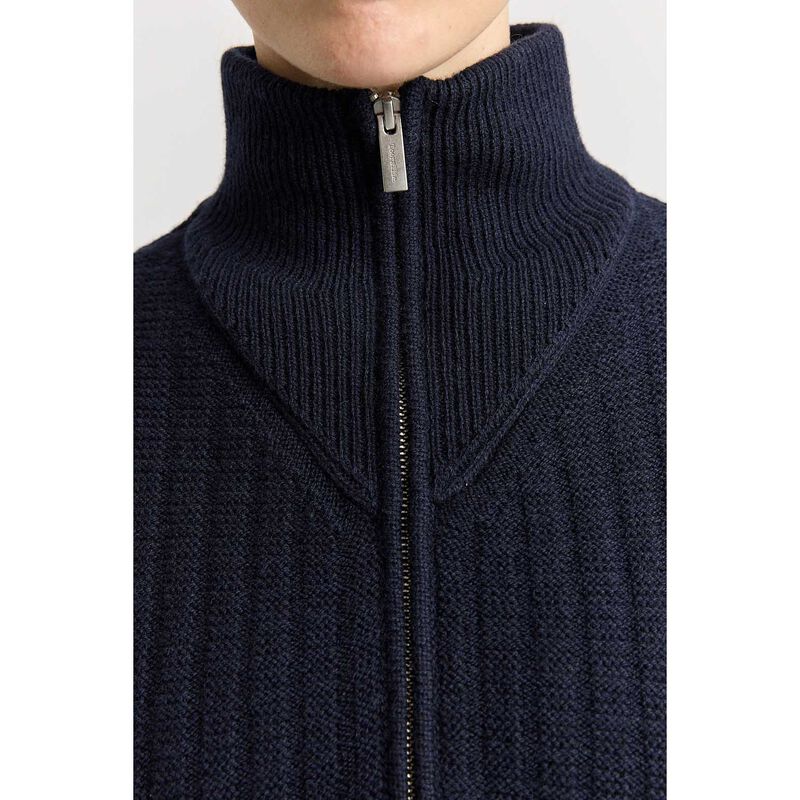 Toorallie Grid Knit Zip Through Jacket image number 2